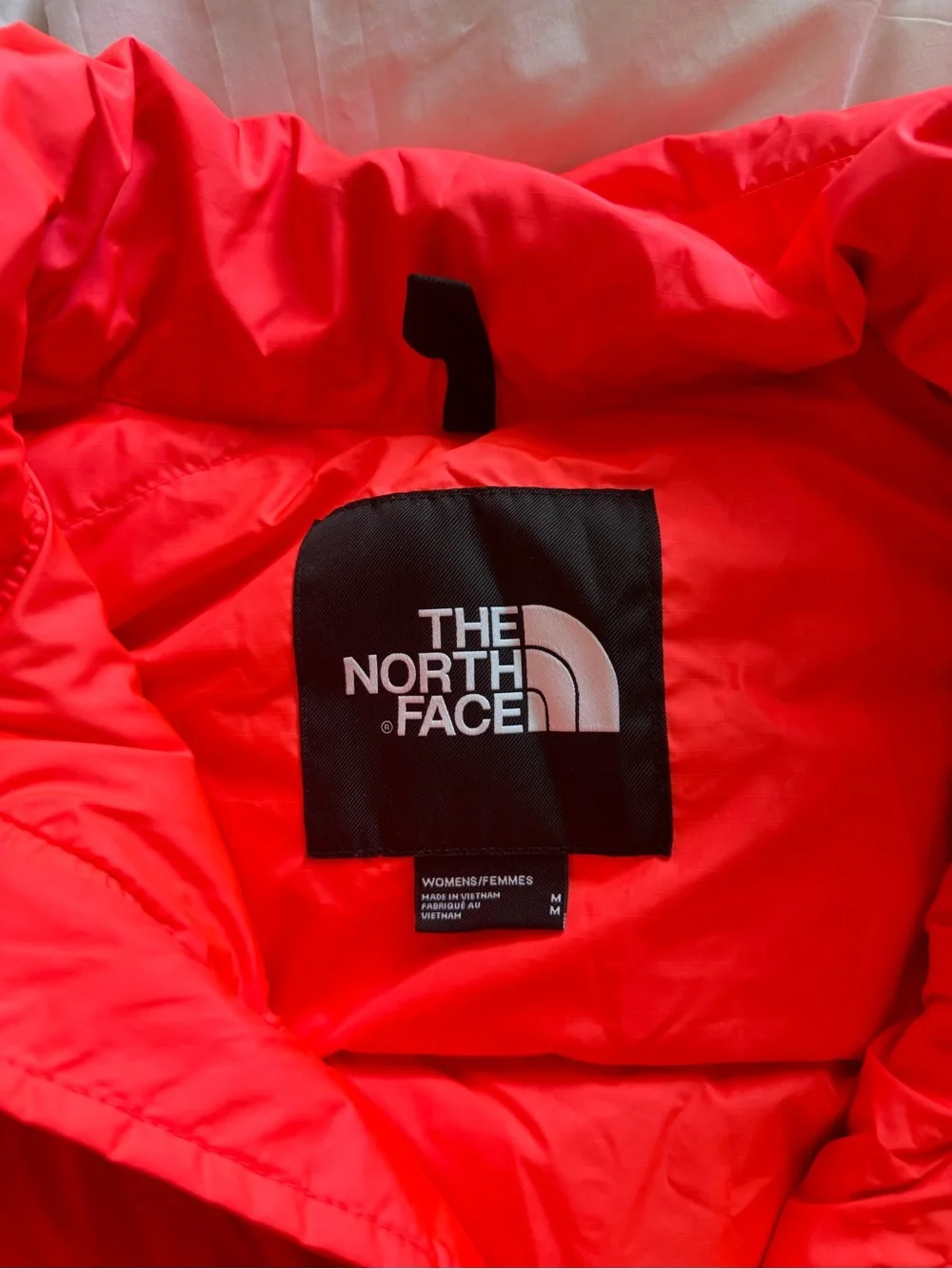 The North Face Nuptse Coral Hot Pink Puffer Jacket - Picture 8 of 12